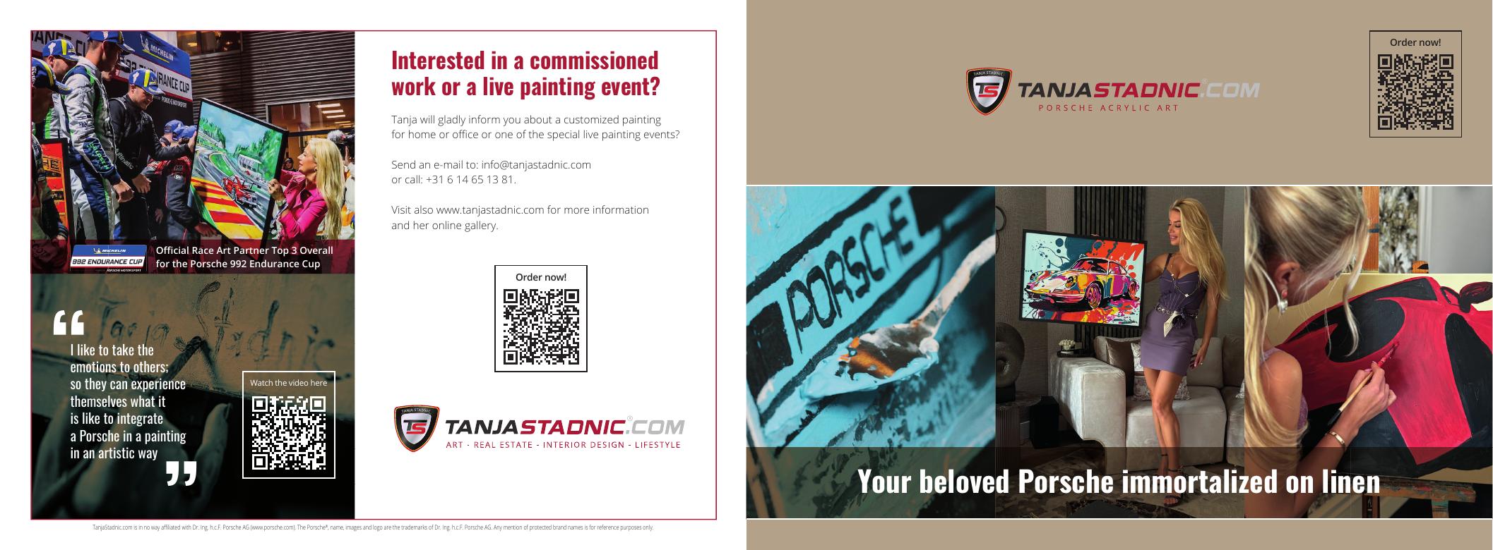 Commissioned Paintings brochure cover