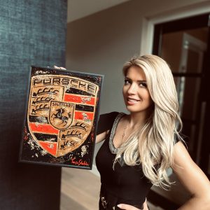 Original artwork Porsche Crest