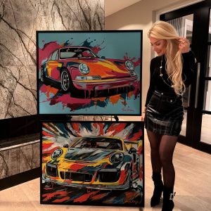 Original painting Porsche Pop-Art Series Combo