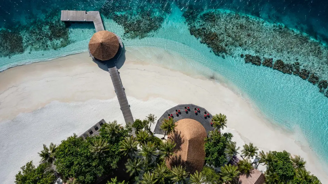 Dhawa Ihuru island and surrounding reef — official resort photograph